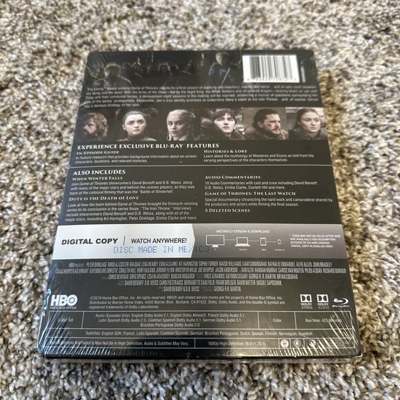 Game of Thrones The Complete Eighth Season Blu-ray Peter Dinklage Brand New - Picture 3 of 4